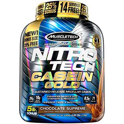 Muscletech - Nitro Tech Casein Gold - 2.3kg Protein Outelt
